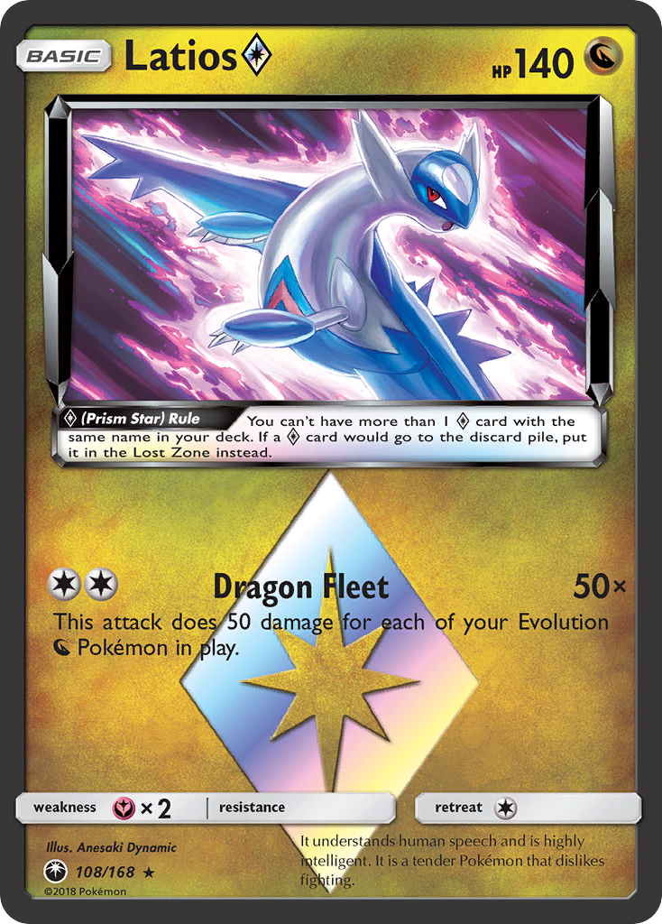 Latios (108/168) (Prism Star) [Sun & Moon: Celestial Storm] | Game Master's Emporium (The New GME)