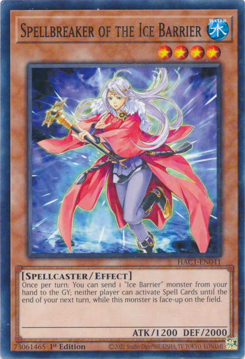 Spellbreaker of the Ice Barrier (Duel Terminal) [HAC1-EN041] Common | Game Master's Emporium (The New GME)