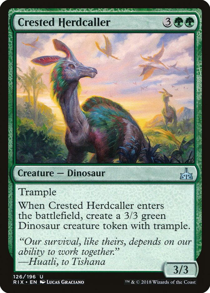 Crested Herdcaller [Rivals of Ixalan] | Game Master's Emporium (The New GME)