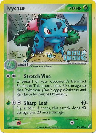 Ivysaur (35/100) (Stamped) [EX: Crystal Guardians] | Game Master's Emporium (The New GME)