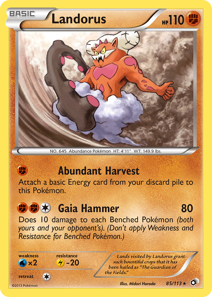 Landorus (85/113) [Black & White: Legendary Treasures] | Game Master's Emporium (The New GME)