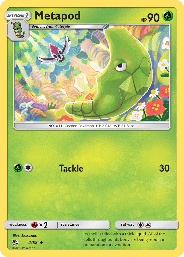Metapod (2/68) [Sun & Moon: Hidden Fates] | Game Master's Emporium (The New GME)