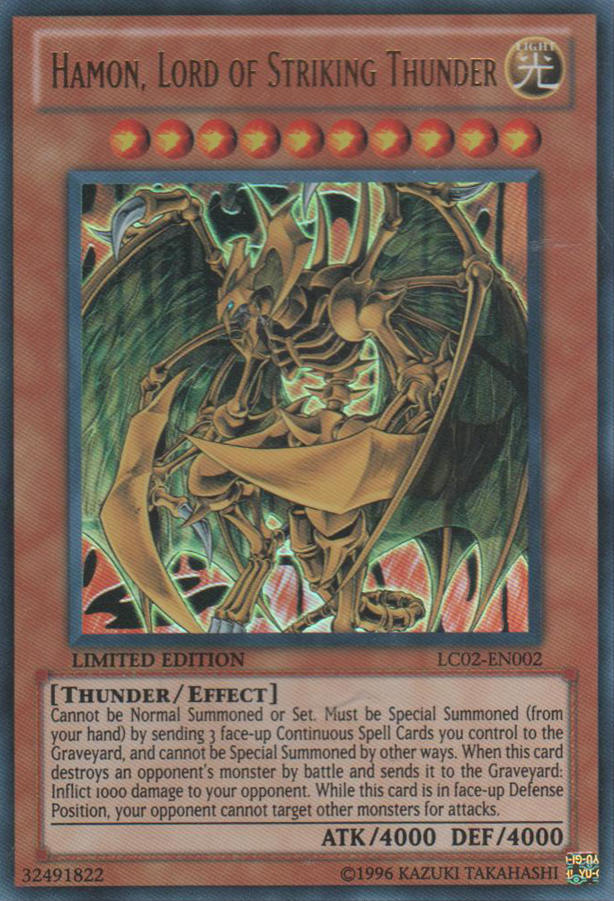 Hamon, Lord of Striking Thunder [LC02-EN002] Ultra Rare | Game Master's Emporium (The New GME)