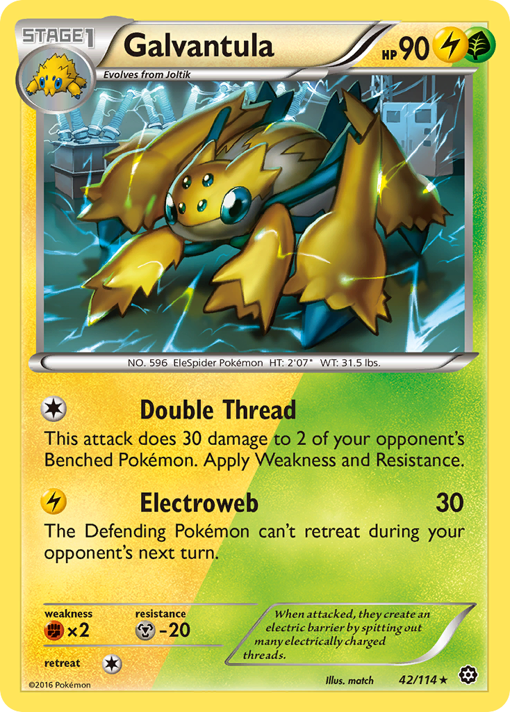 Galvantula (42/114) [XY: Steam Siege] | Game Master's Emporium (The New GME)