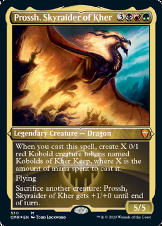 Prossh, Skyraider of Kher (Etched Foil) [Commander Legends] | Game Master's Emporium (The New GME)