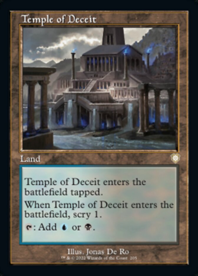 Temple of Deceit (Retro) [The Brothers' War Commander] | Game Master's Emporium (The New GME)