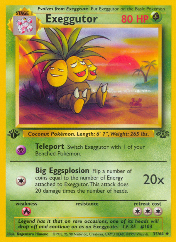 Exeggutor (35/64) [Jungle 1st Edition] | Game Master's Emporium (The New GME)