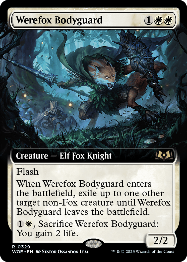 Werefox Bodyguard (Extended Art) [Wilds of Eldraine] | Game Master's Emporium (The New GME)