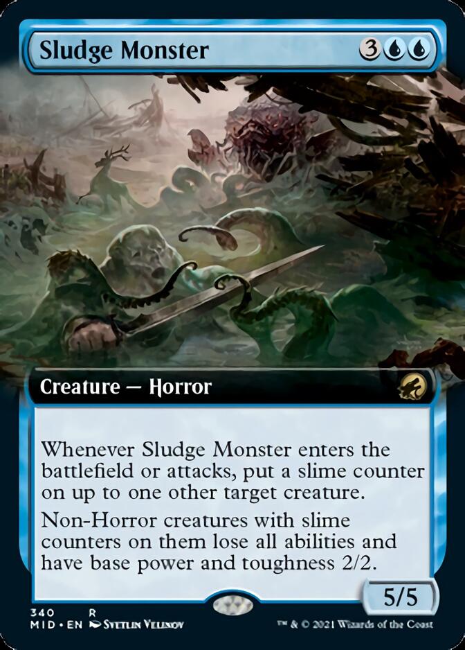 Sludge Monster (Extended Art) [Innistrad: Midnight Hunt] | Game Master's Emporium (The New GME)