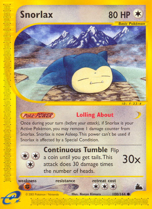 Snorlax (100/144) [Skyridge] | Game Master's Emporium (The New GME)