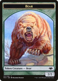 Bear // Spirit Double-Sided Token [Modern Horizons Tokens] | Game Master's Emporium (The New GME)