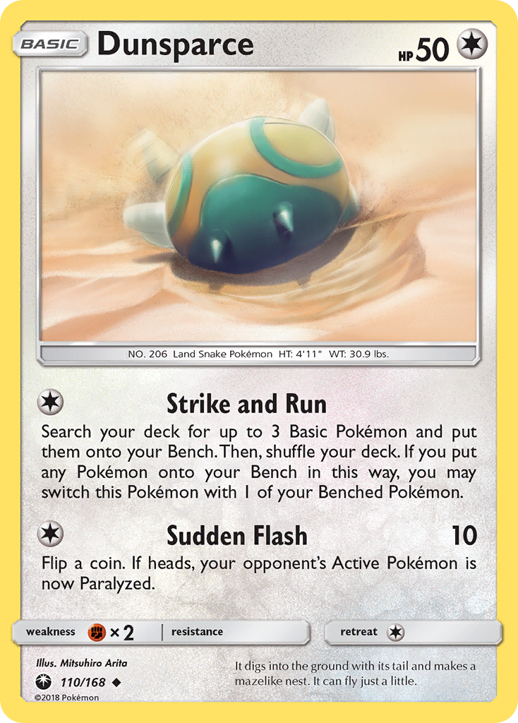Dunsparce (110/168) [Sun & Moon: Celestial Storm] | Game Master's Emporium (The New GME)