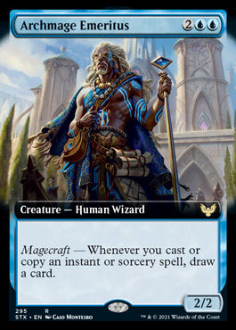 Archmage Emeritus (Extended Art) [Strixhaven: School of Mages] | Game Master's Emporium (The New GME)