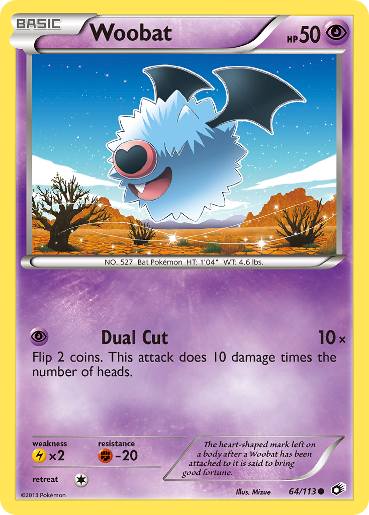 Woobat (64/113) [Black & White: Legendary Treasures] | Game Master's Emporium (The New GME)