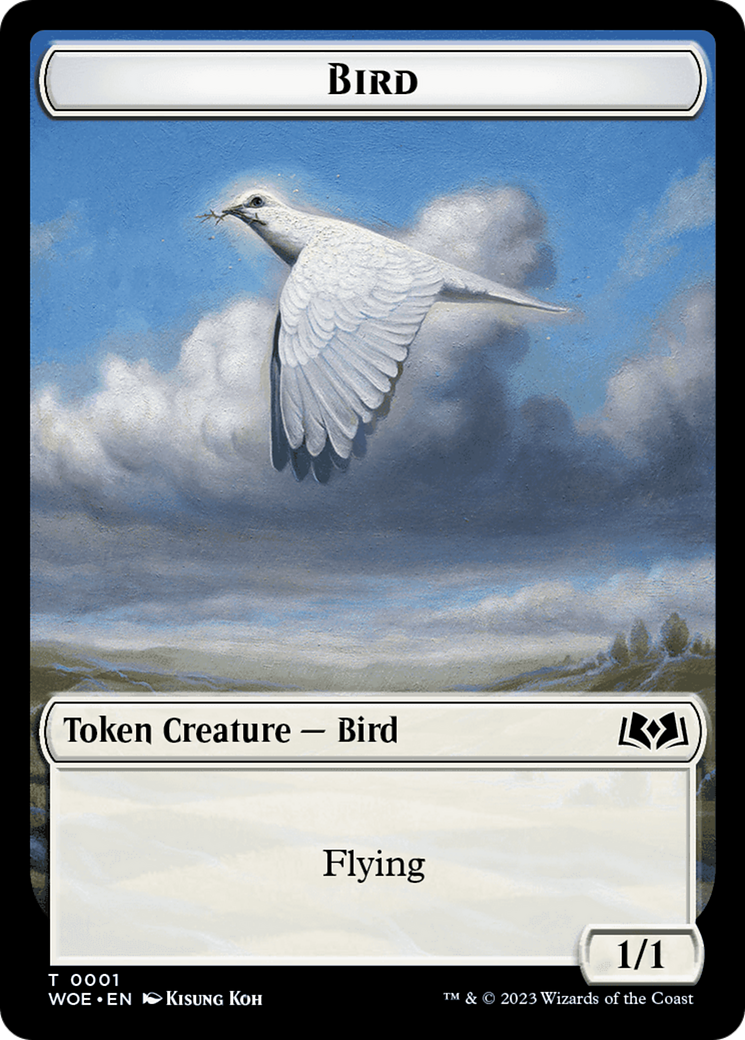 Bird // Food (0011) Double-Sided Token [Wilds of Eldraine Tokens] | Game Master's Emporium (The New GME)