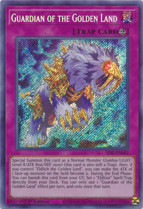 Guardian of the Golden Land [SESL-EN032] Secret Rare | Game Master's Emporium (The New GME)