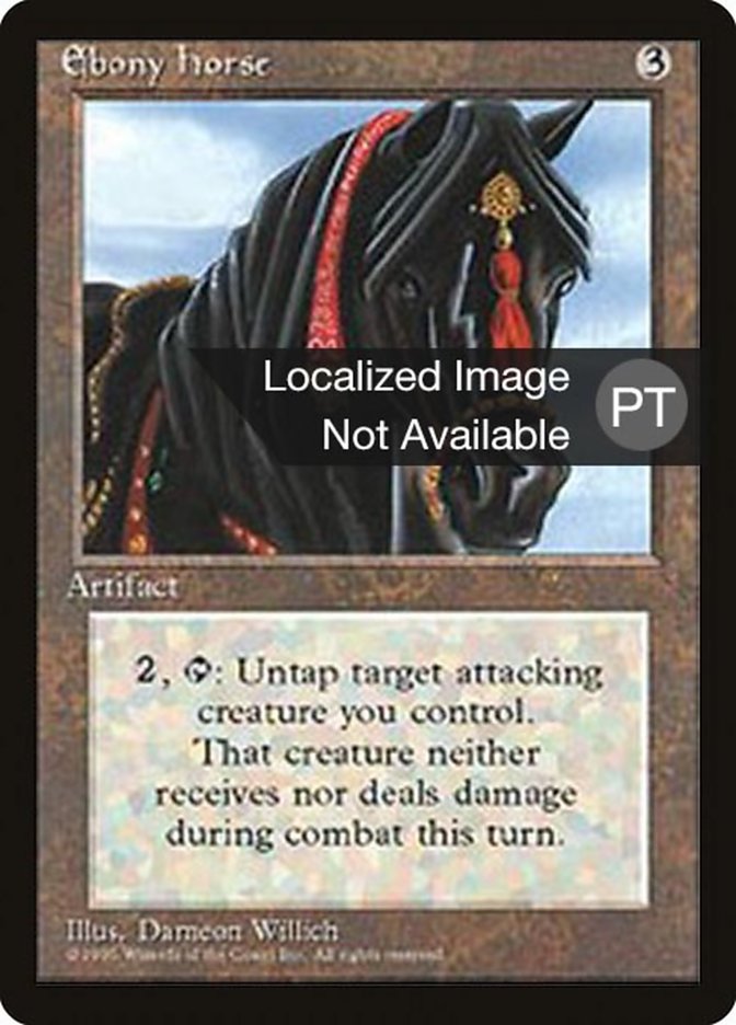 Ebony Horse [Fourth Edition (Foreign Black Border)] | Game Master's Emporium (The New GME)