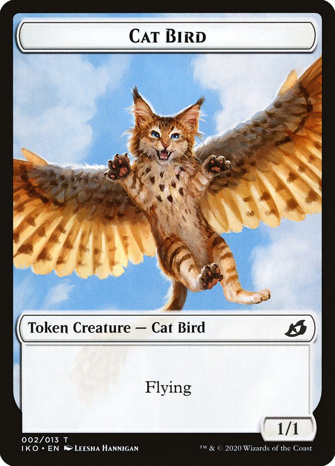 Cat Bird Token [Ikoria: Lair of Behemoths Tokens] | Game Master's Emporium (The New GME)