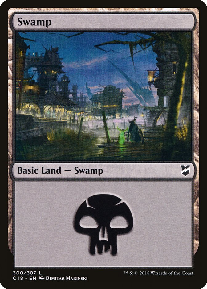 Swamp (300) [Commander 2018] | Game Master's Emporium (The New GME)