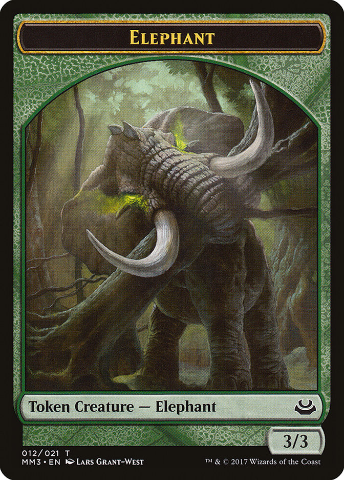 Elephant Token [Modern Masters 2017 Tokens] | Game Master's Emporium (The New GME)