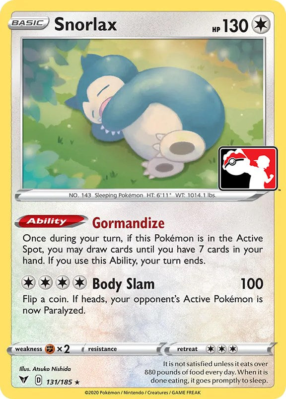 Snorlax (131/185) [Prize Pack Series One] | Game Master's Emporium (The New GME)