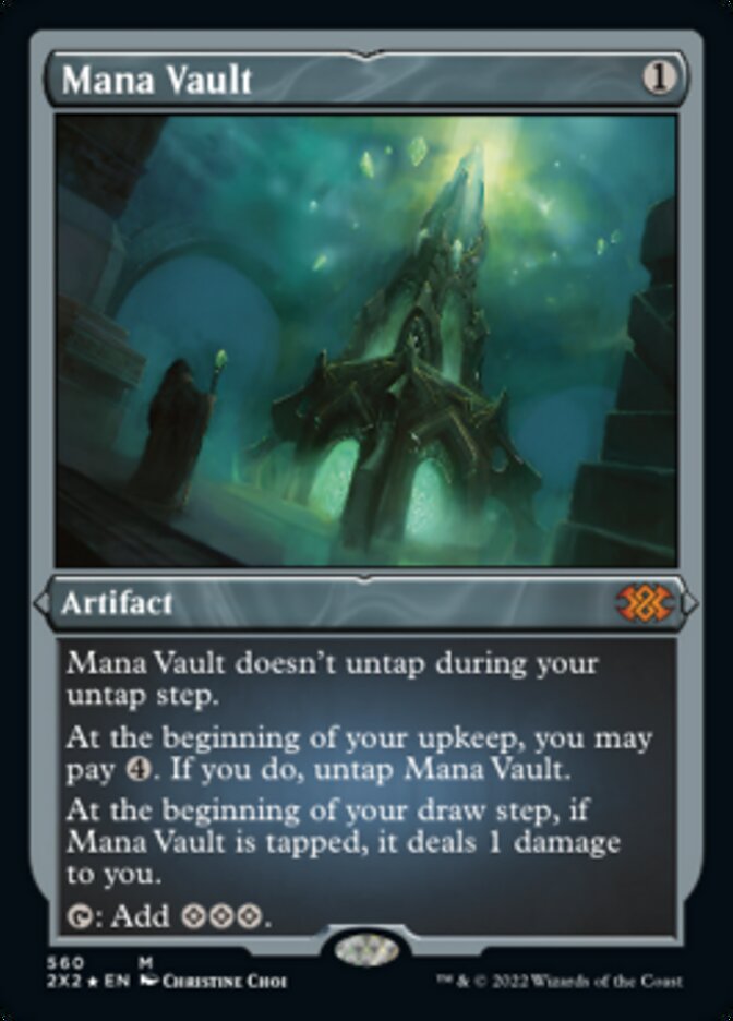 Mana Vault (Foil Etched) [Double Masters 2022] | Game Master's Emporium (The New GME)