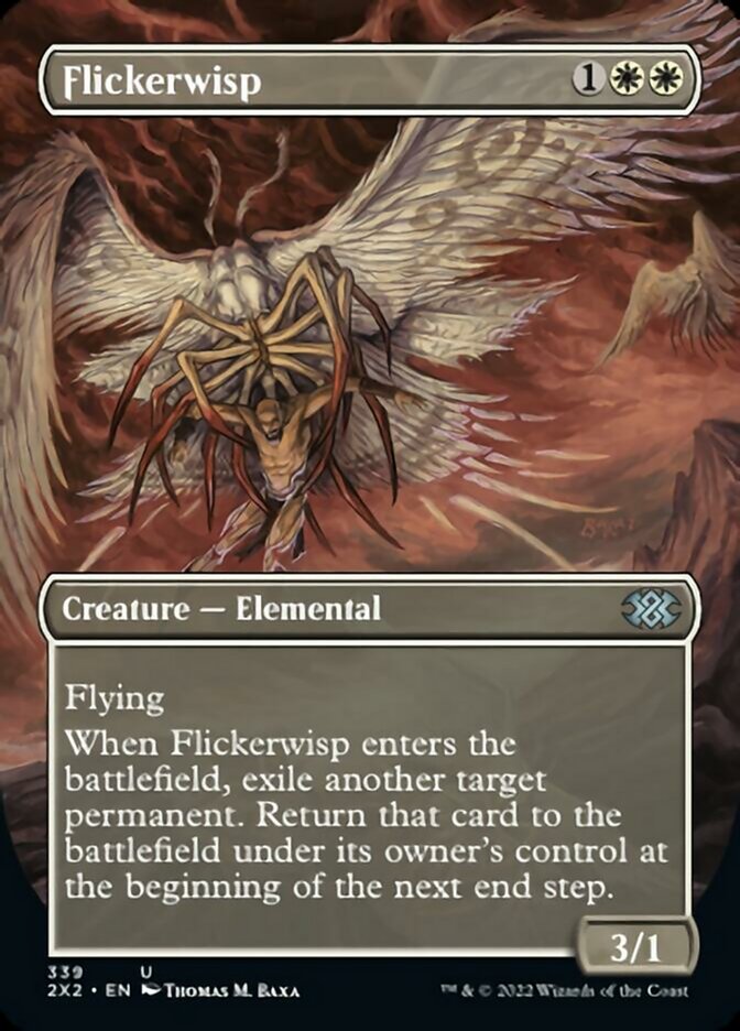 Flickerwisp (Borderless Alternate Art) [Double Masters 2022] | Game Master's Emporium (The New GME)