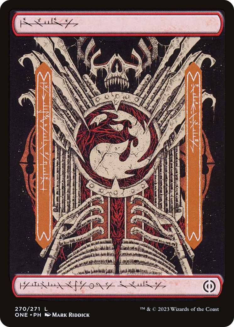 Mountain (270) (Phyrexian) [Phyrexia: All Will Be One] | Game Master's Emporium (The New GME)