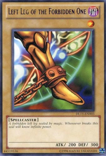 Left Leg of the Forbidden One (Purple) [DL11-EN003] Rare | Game Master's Emporium (The New GME)