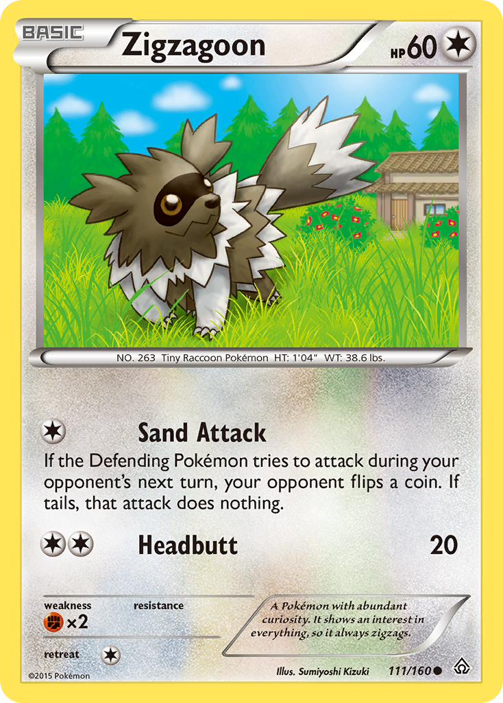 Zigzagoon (111/160) [XY: Primal Clash] | Game Master's Emporium (The New GME)