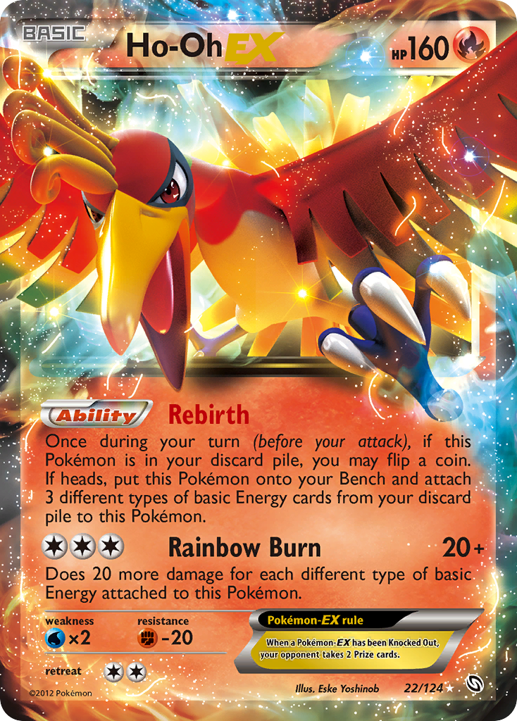 Ho-Oh EX (22/124) [Black & White: Dragons Exalted] | Game Master's Emporium (The New GME)