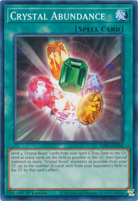 Crystal Abundance [LDS1-EN106] Common | Game Master's Emporium (The New GME)