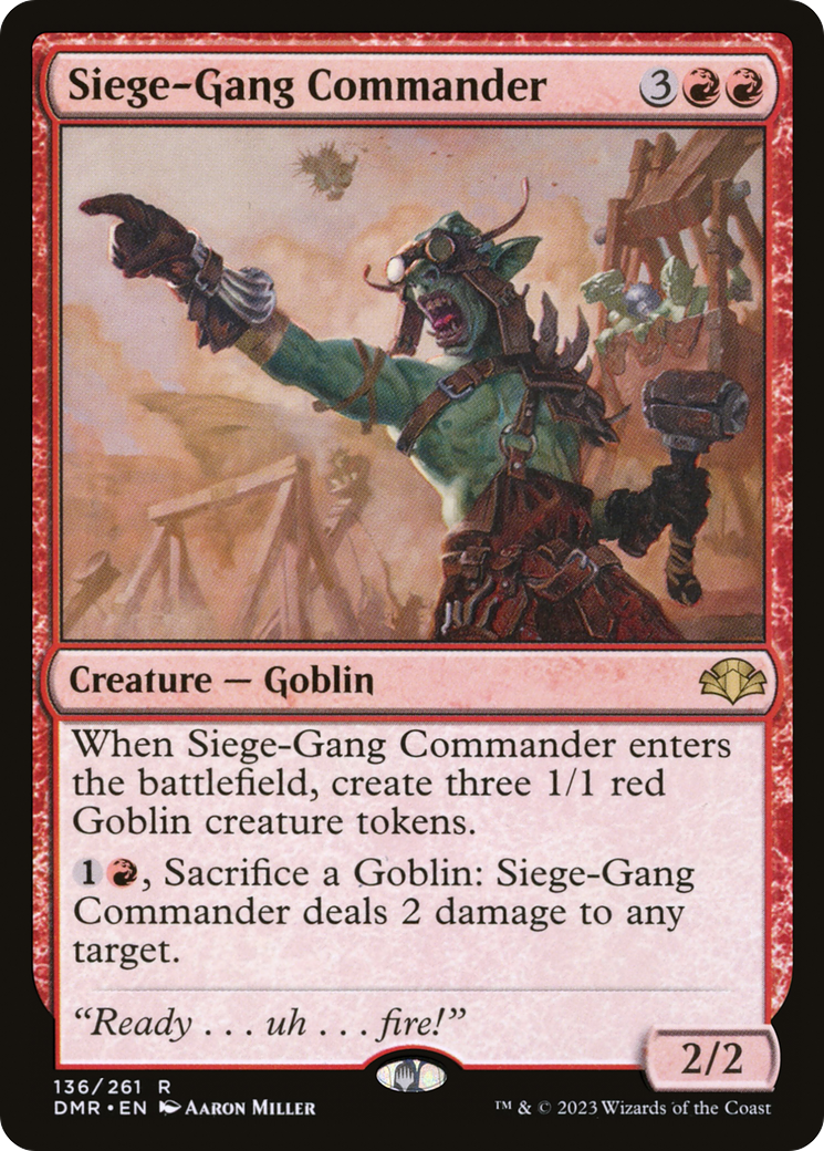 Siege-Gang Commander [Dominaria Remastered] | Game Master's Emporium (The New GME)