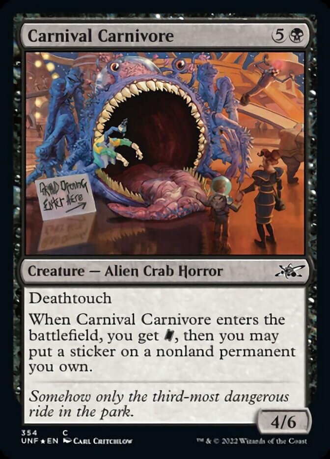 Carnival Carnivore (Galaxy Foil) [Unfinity] | Game Master's Emporium (The New GME)