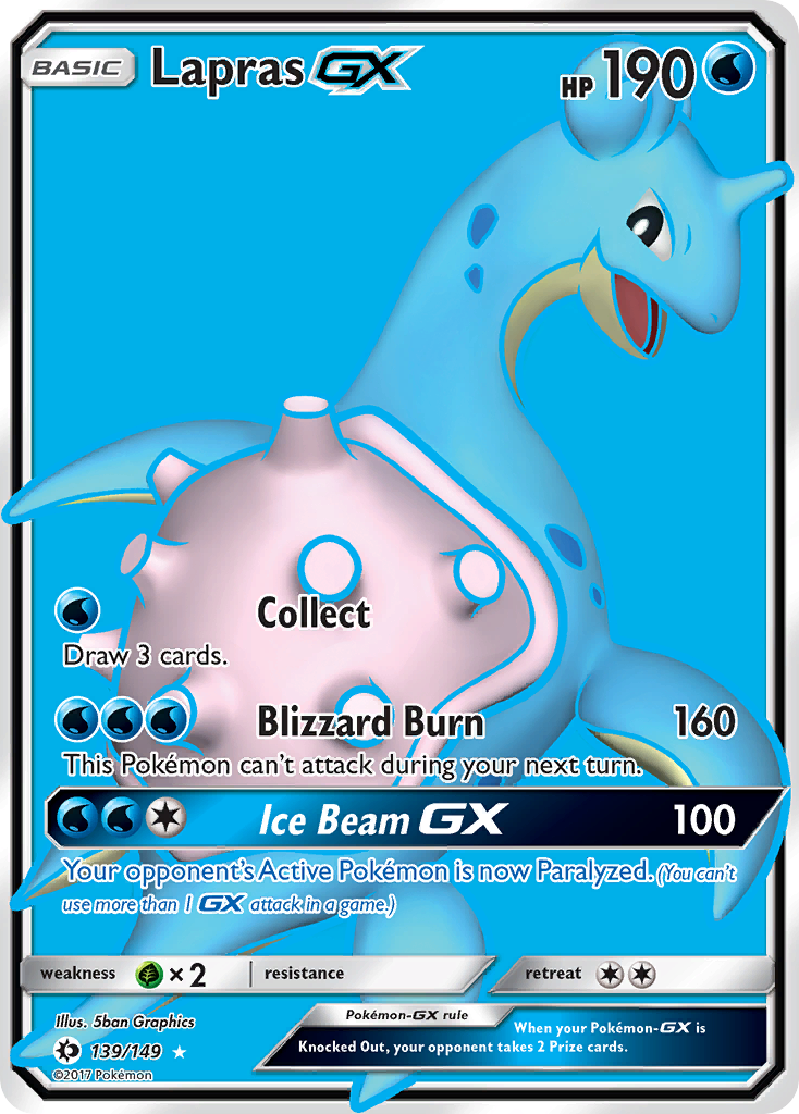 Lapras GX (139/149) [Sun & Moon: Base Set] | Game Master's Emporium (The New GME)