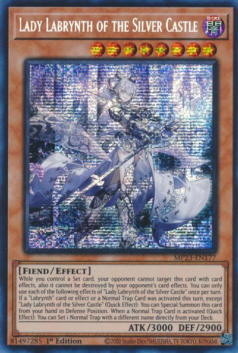 Lady Labrynth of the Silver Castle [MP23-EN177] Prismatic Secret Rare | Game Master's Emporium (The New GME)