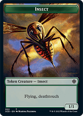 Insect // Soldier Double-Sided Token [Starter Commander Decks] | Game Master's Emporium (The New GME)