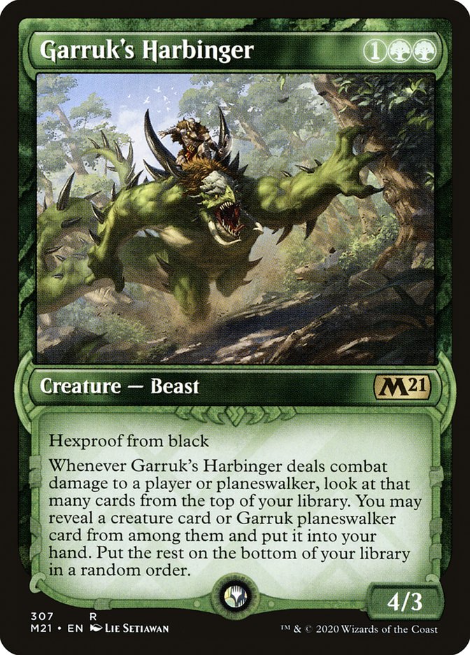 Garruk's Harbinger (Showcase) [Core Set 2021] | Game Master's Emporium (The New GME)
