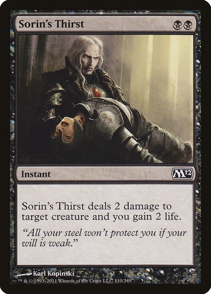 Sorin's Thirst [Magic 2012] | Game Master's Emporium (The New GME)