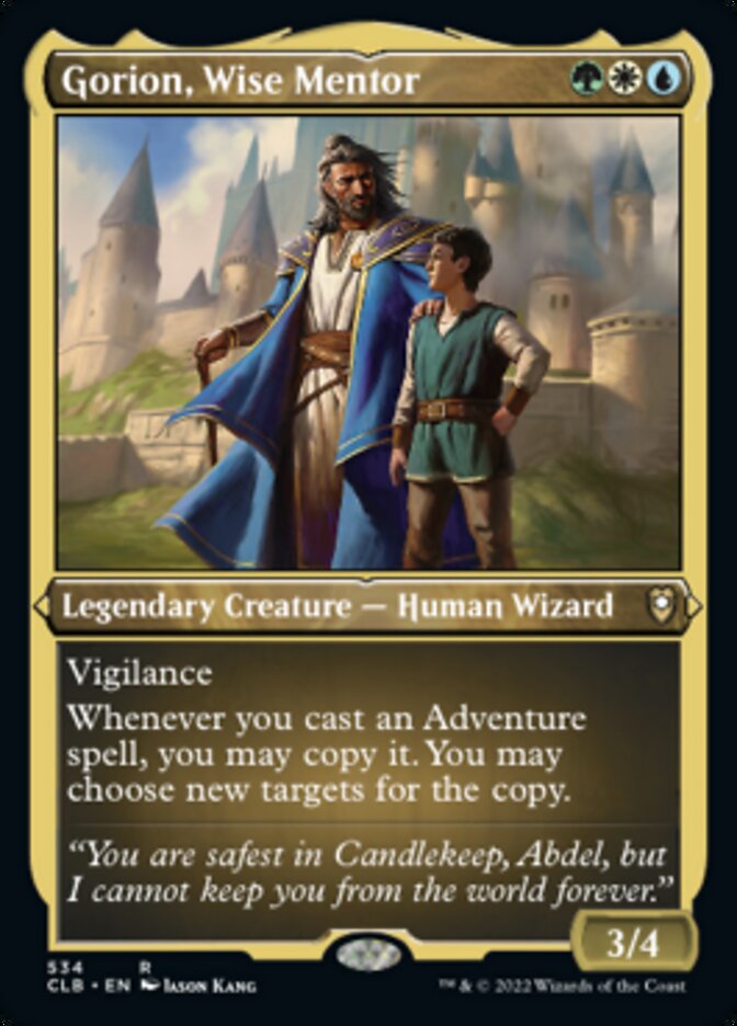 Gorion, Wise Mentor (Foil Etched) [Commander Legends: Battle for Baldur's Gate] | Game Master's Emporium (The New GME)