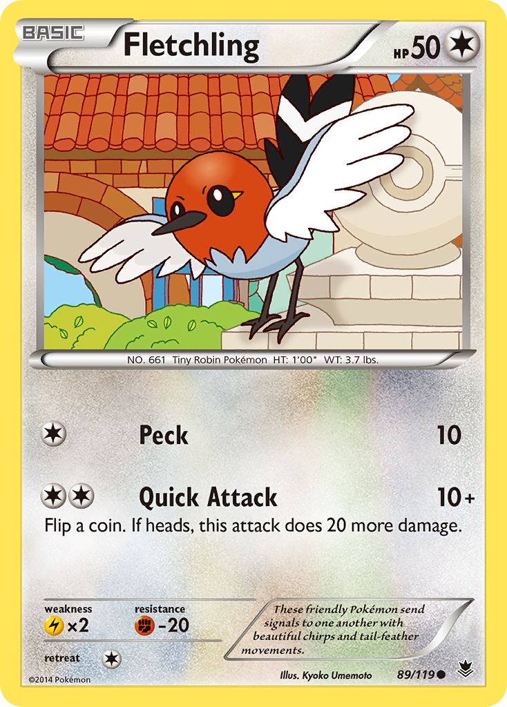 Fletchling (89/119) [XY: Phantom Forces] | Game Master's Emporium (The New GME)