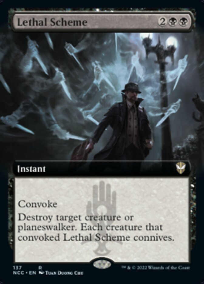 Lethal Scheme (Extended Art) [Streets of New Capenna Commander] | Game Master's Emporium (The New GME)