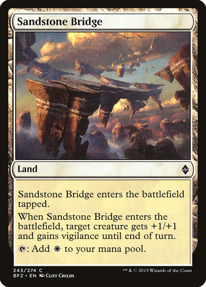 Sandstone Bridge [Battle for Zendikar] | Game Master's Emporium (The New GME)