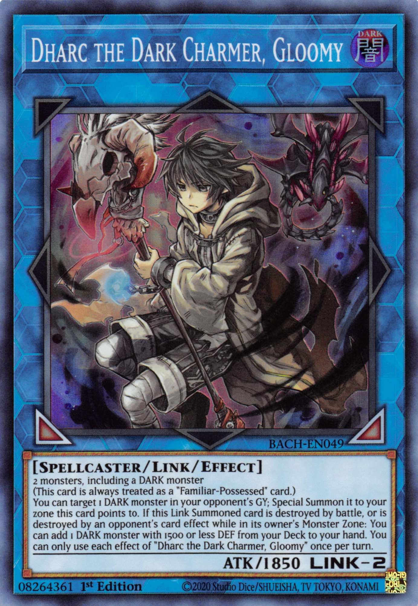 Dharc the Dark Charmer, Gloomy [BACH-EN049] Super Rare | Game Master's Emporium (The New GME)