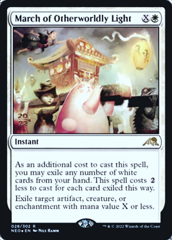 March of Otherworldly Light [Kamigawa: Neon Dynasty Prerelease Promos] | Game Master's Emporium (The New GME)