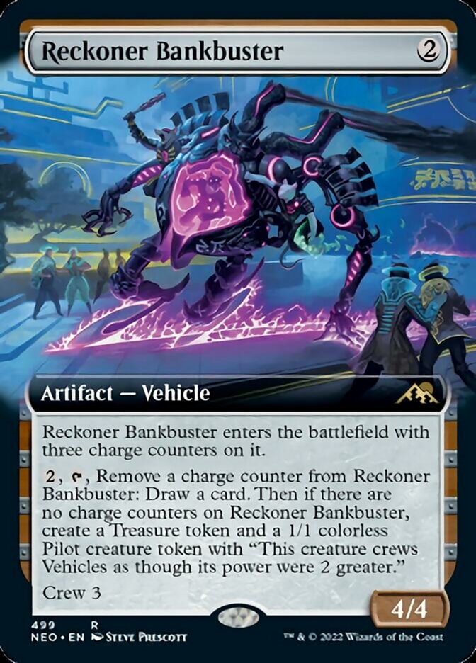 Reckoner Bankbuster (Extended Art) [Kamigawa: Neon Dynasty] | Game Master's Emporium (The New GME)