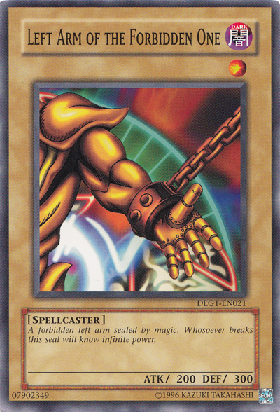 Left Arm of the Forbidden One [DLG1-EN021] Common | Game Master's Emporium (The New GME)