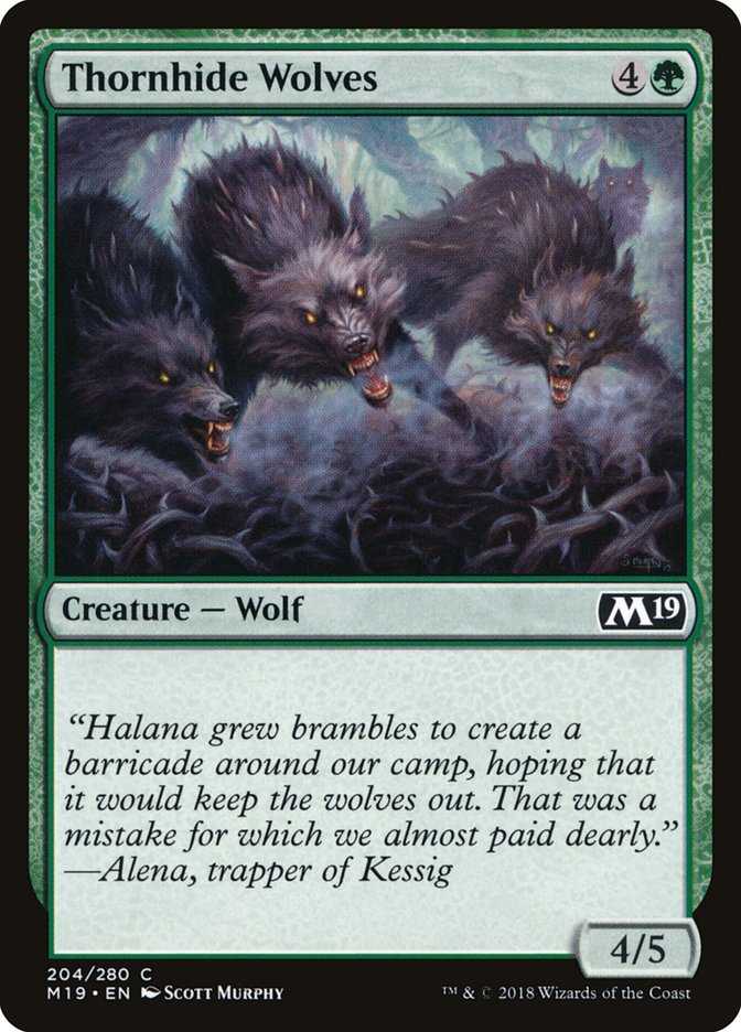 Thornhide Wolves [Core Set 2019] | Game Master's Emporium (The New GME)