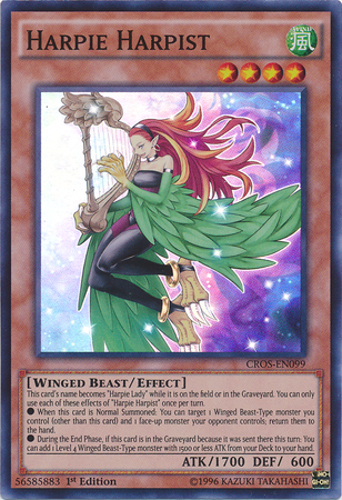 Harpie Harpist [CROS-EN099] Super Rare | Game Master's Emporium (The New GME)