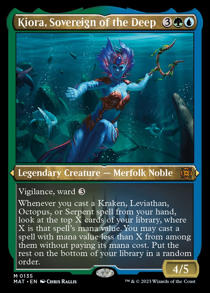 Kiora, Sovereign of the Deep (Foil Etched) [March of the Machine: The Aftermath] | Game Master's Emporium (The New GME)